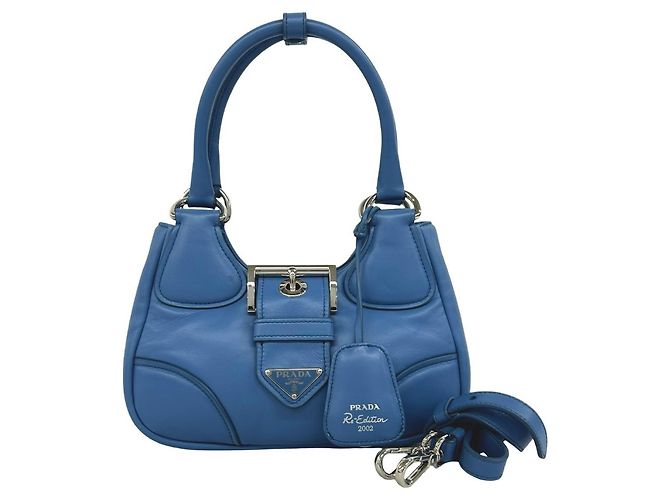 Borsa a tracolla 2-Way Prada Re-Edition 2002 Blu
