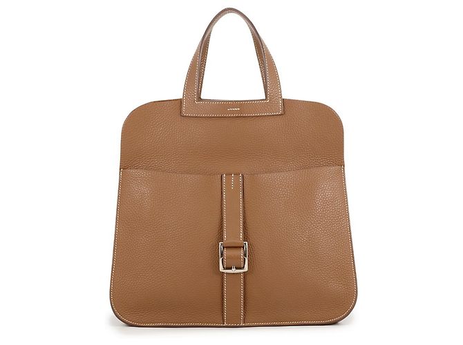 Hermès Bolsa Hermes Kara em couro Alezan Marrom