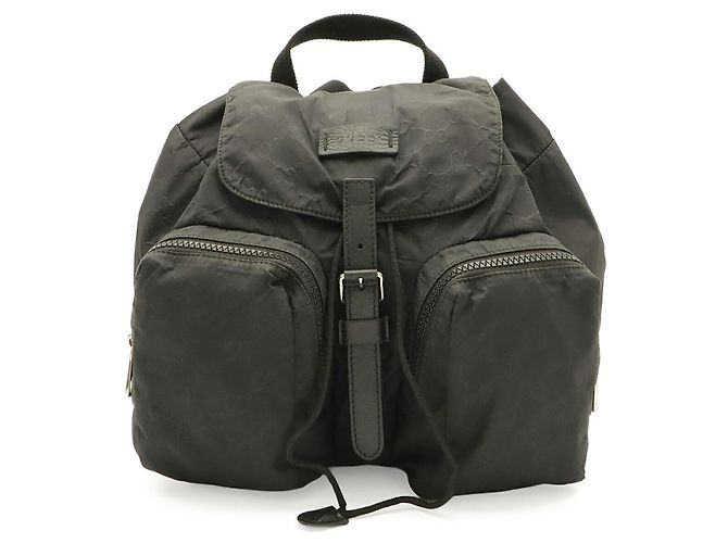 Gucci GG Nylon Rucksack Schwarz