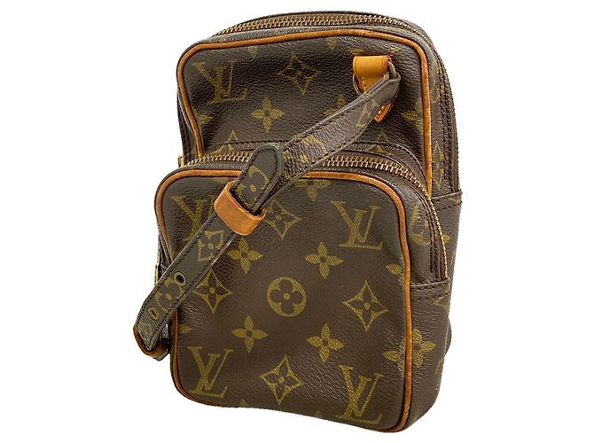 Sac à épaule Louis Vuitton Monogram Mini Amazon Marron
