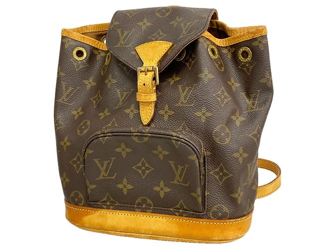 Mochila Louis Vuitton Monogram Mini Montsouris Marrom