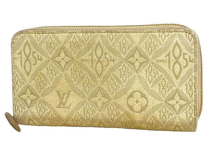 Louis Vuitton Monogram Jacquard Zippy Wallet Brown White