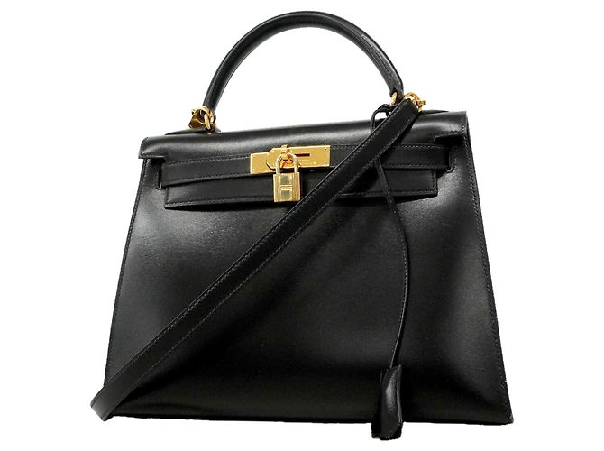 Hermès Hermes Kelly 28 Handtasche Schwarz