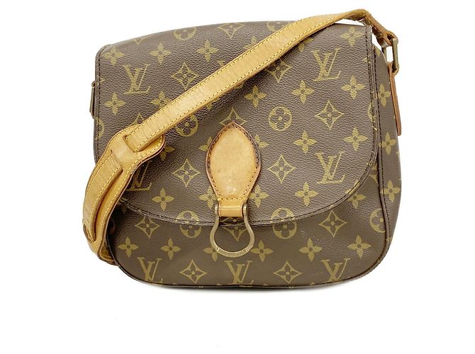 Borsa a tracolla Louis Vuitton Monogram Saint Cloud GM Marrone