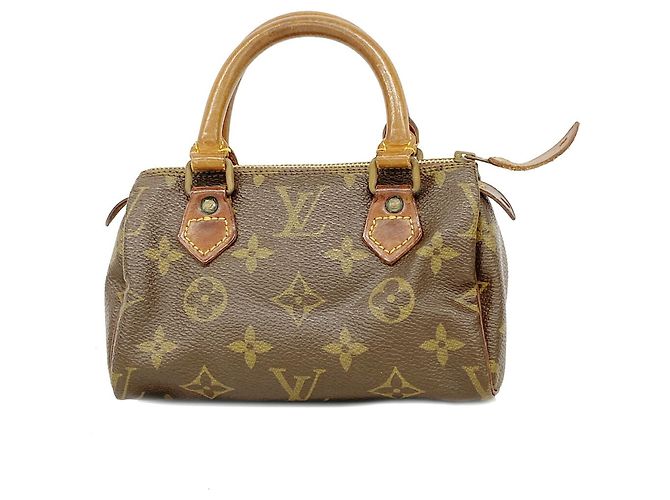 Borsa a mano Louis Vuitton Monogram Mini Speedy M41534 Marrone
