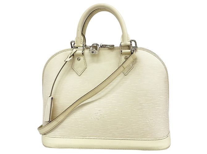 Louis Vuitton Alma PM Handtasche Aus weiß