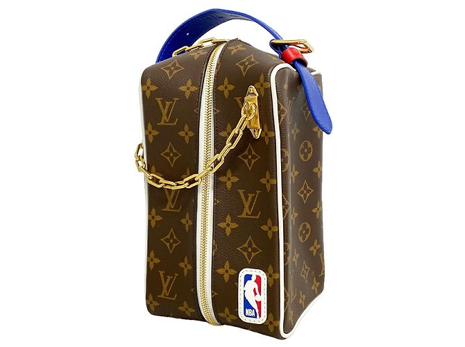 Borsa a pochette Louis Vuitton Monogram NBA Collaboration Marrone