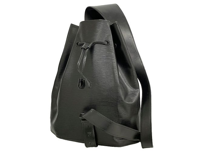 Louis Vuitton Epi Sac Ad Shoulder Bag Noir