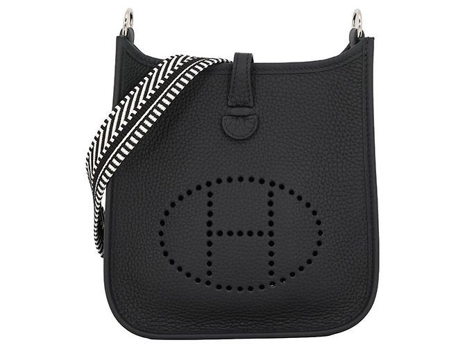 Hermès Borsa a tracolla Hermes Evelyne TPM Nero