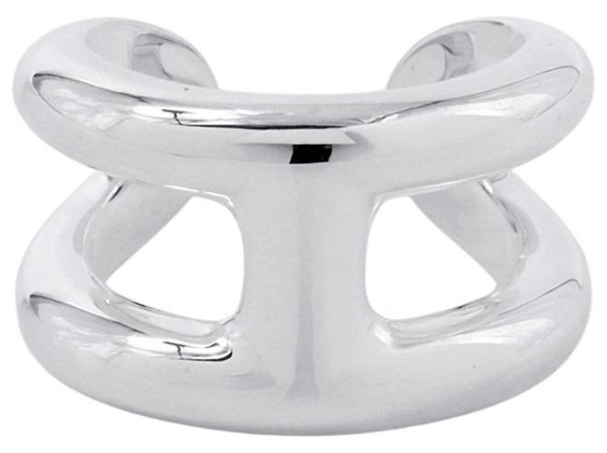 Ring Hermès Anel de Faixa Hermes Osmose PM Silver Band