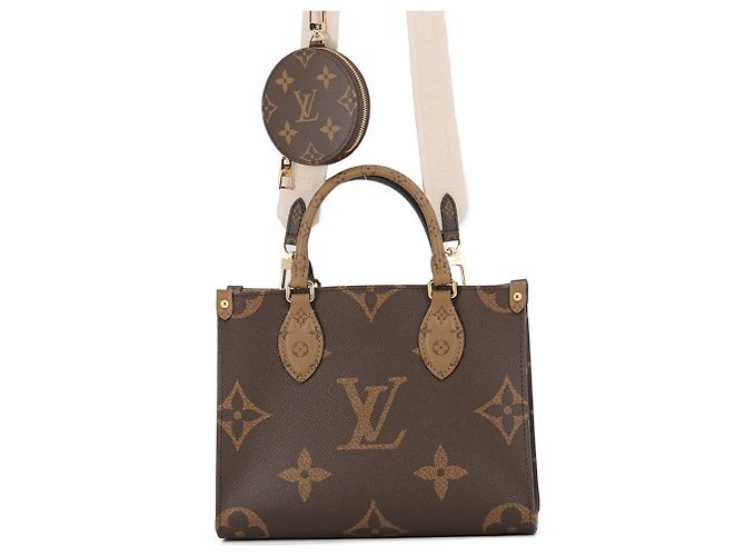 Louis Vuitton Monogram Reverse Giant OnTheGo PM Handtasche Rot