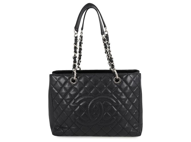 Borsa Tote Chanel Black Matelassé con catena Nero