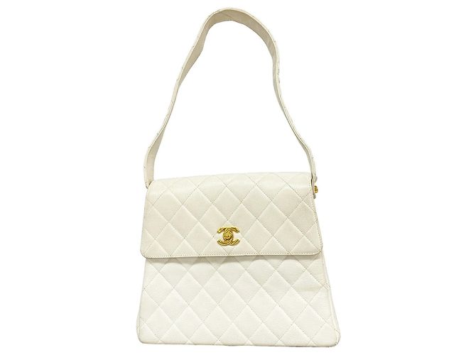 Sac à épaule Chanel Matelassé White Blanc