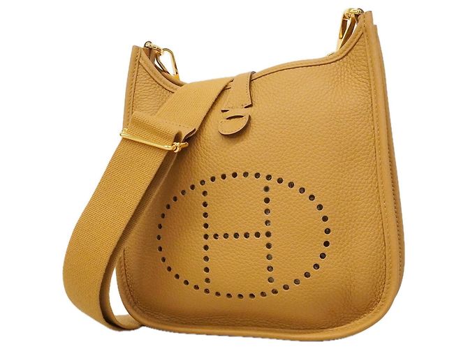 Hermès Bolsa de Ombro Hermes Evelyne 23 Bege