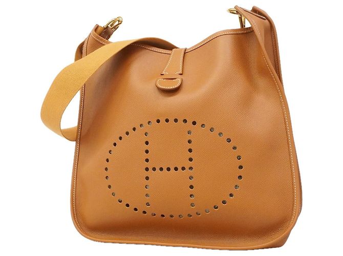 Hermès Borsa a tracolla Hermes Evelyne 1GM D'oro
