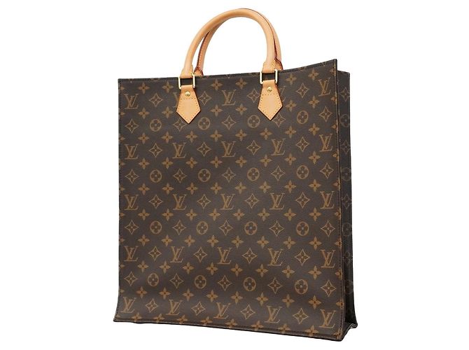 Sac Cabas Louis Vuitton Monogram Sac Plat Marron