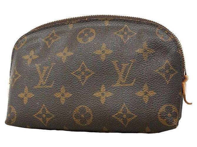 Louis Vuitton Monogram Pochette Tic Bag/Pouch Castaño