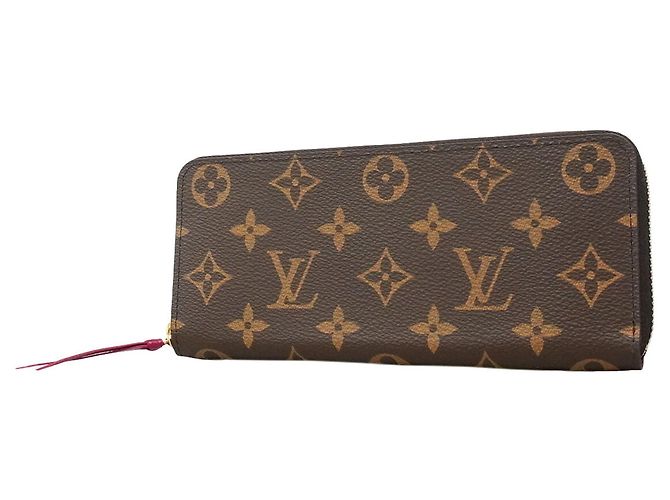 Louis Vuitton Monogram Portefeuille Clemence Long Wallet Fuschia