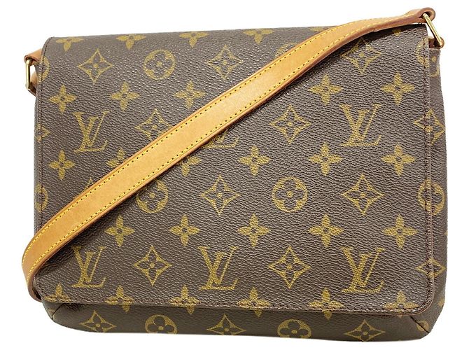 Borsa a tracolla Louis Vuitton Monogram Musette Tango Marrone
