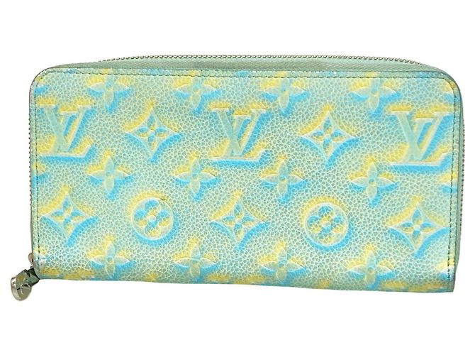 Cartera Zippy Louis Vuitton Monogram Empreinte Azul
