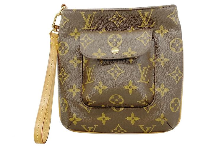 Pouch Partition Monogram Louis Vuitton Marrone
