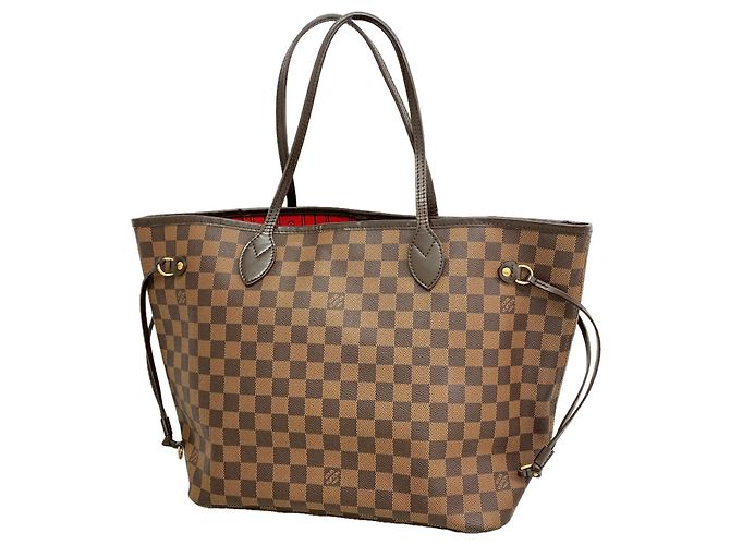 Sac Cabas Louis Vuitton Damier Neverfull MM Damier ebène