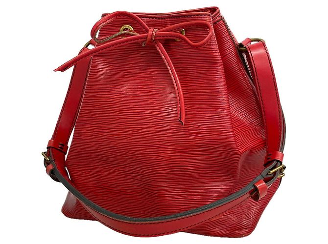 Noe Borsa a tracolla Louis Vuitton Epi Petit Noé Rosso