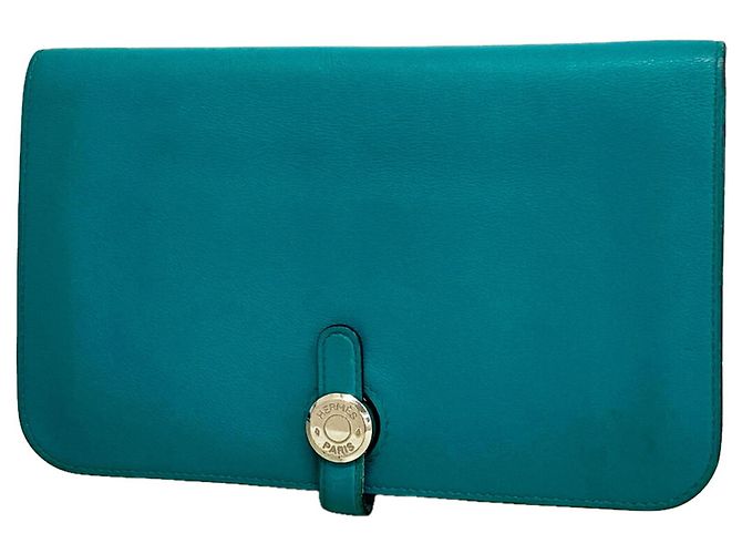 Hermès Hermes Dogon Swift Long Wallet Green