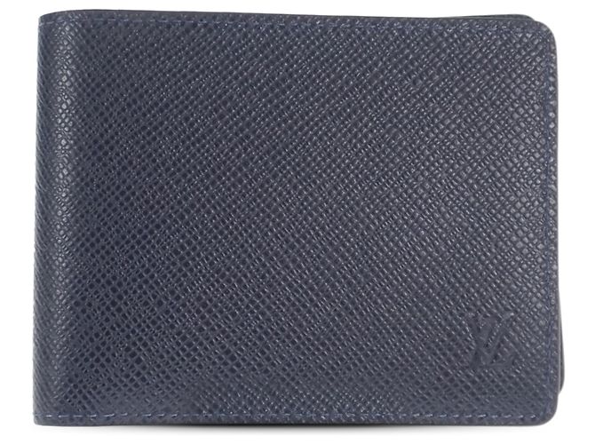 Carteira Multiple Louis Vuitton Blue Taiga Azul Azul marinho