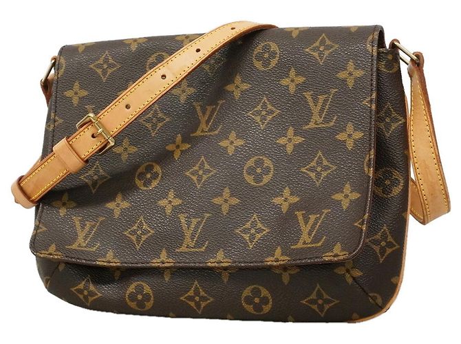 Borsa a tracolla Louis Vuitton Monogram Musette Tango Marrone