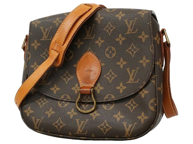 Borsa a tracolla Louis Vuitton Monogram Saint Cloud GM Marrone