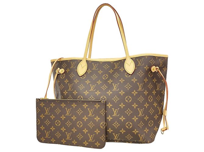 Saco Tote Louis Vuitton Monogram Neverfull MM Marrom
