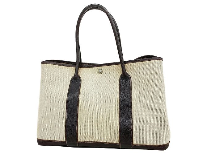 Hermès Sac Cabas Hermes Garden PM Marron