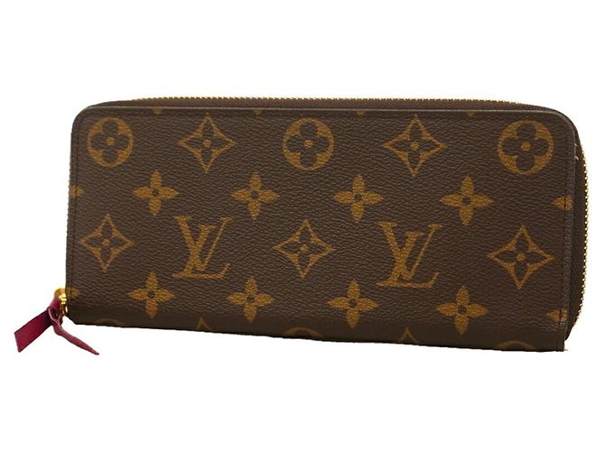 Louis Vuitton Monogram Portefeuille Clemence Long Wallet Fuschia