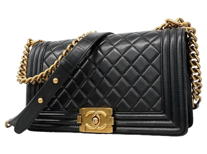 Borsa a tracolla Chanel Boy Chain Nero