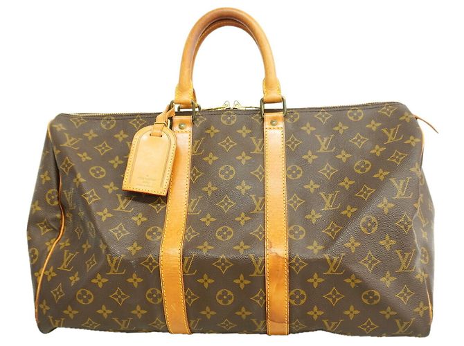 Louis Vuitton Boston Monogram Keepall 45 Marrone