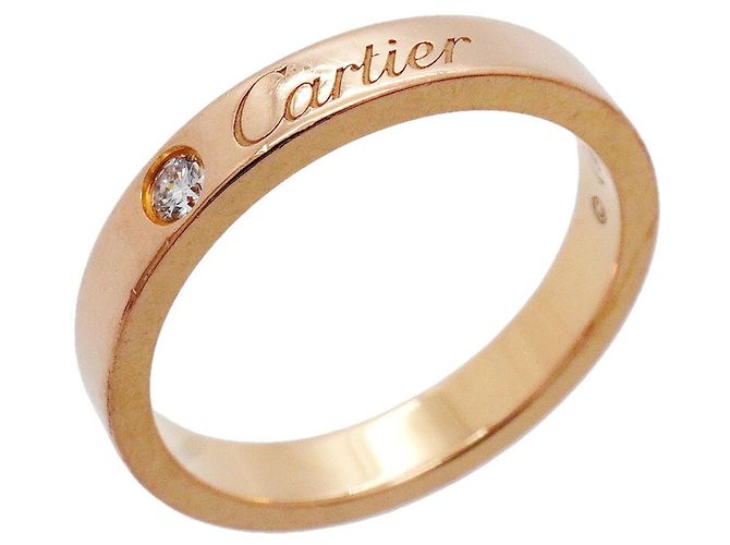 Cartier C de Ring in 18K Roségold mit Diamant
