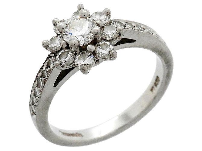 Autre Marque Anello Tiffany & Co. Flora in platino e diamanti