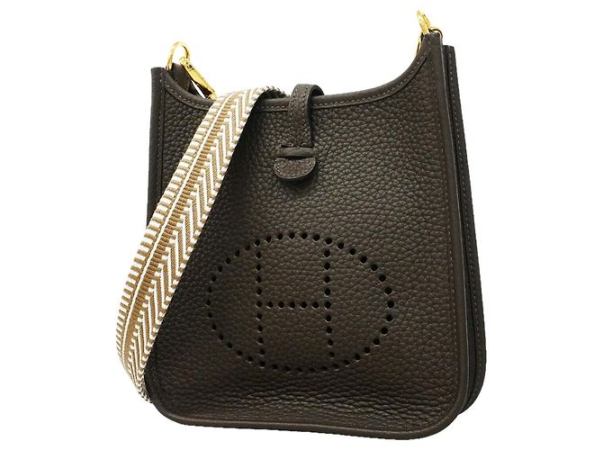 Hermès Borsa a tracolla Hermes Evelyne TPM Marrone