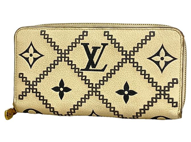 Cartera Zippy Louis Vuitton Monogram Empreinte Broderie Crudo