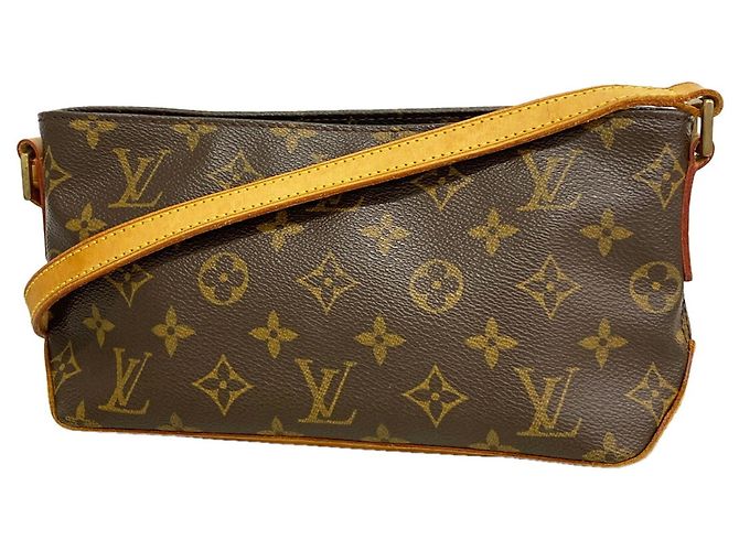Sac à épaule Louis Vuitton Monogram Trotteur Marron