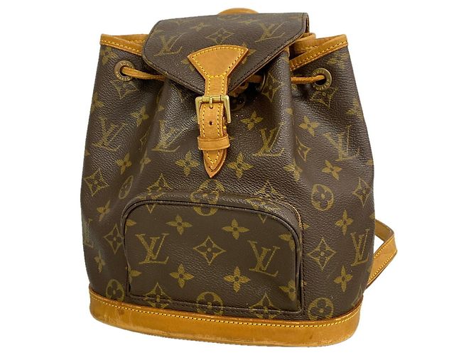Louis Vuitton Monogram Mini Montsouris Rucksack Braun