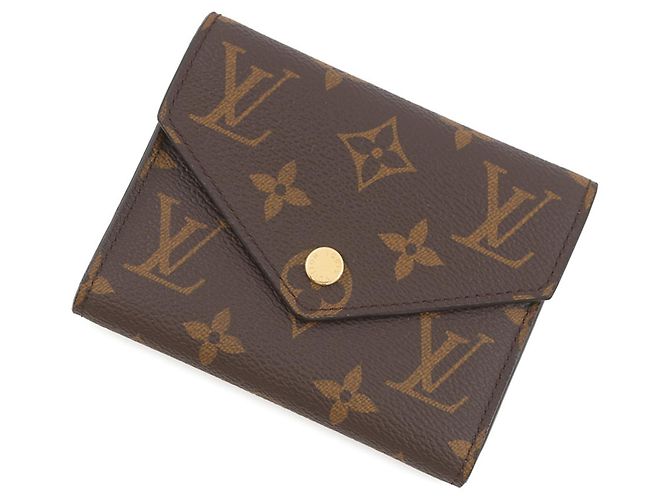 Cartera Tri-fold Louis Vuitton en Monogram Castaño