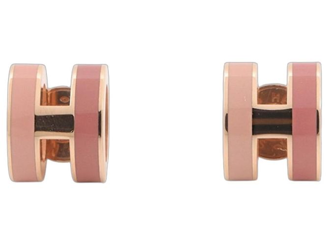 Hermès Boucles d'oreilles Hermes Mini Pop H Rose