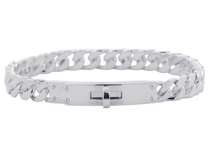 Hermès Bracciale Gourmet Hermes Kelly Charm Argento