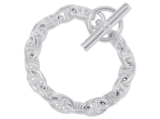 Hermès Bracciale Hermes Chaine d'Ancre PM Charm Argento