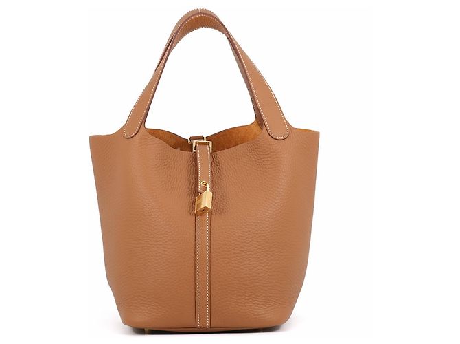 Hermès Borsa Hermes Picotin Lock MM D'oro