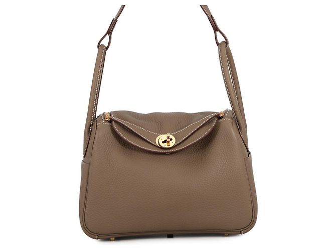 Hermès Sac à main Hermes Lindy 26 Taupe