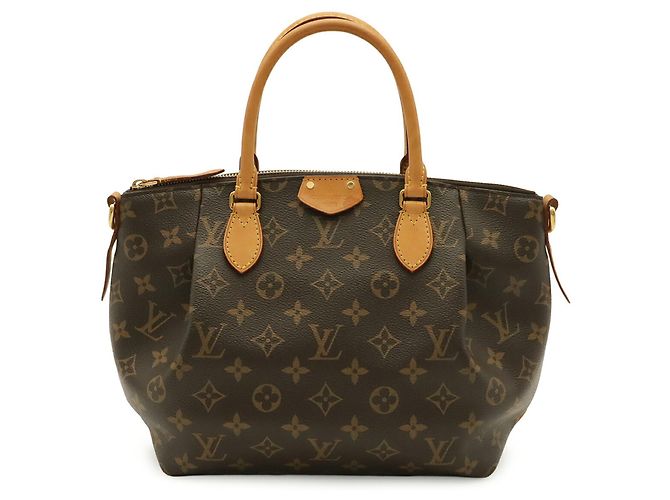 Sac à main Louis Vuitton Monogram Turenne PM Marron Blanc Monogramme