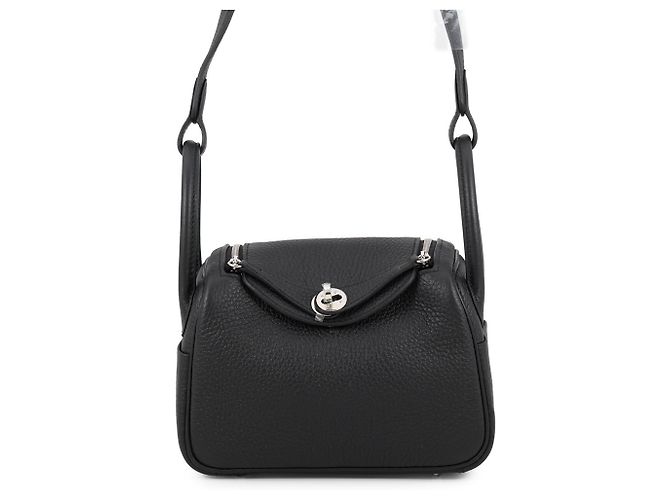 Hermès Hermes Lindy Mini Handtasche Schwarz